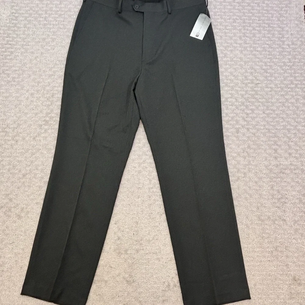 GEOFFREY BEENE Men's 38x32 Dark Grey  Dress Pants Trousers  Straight Leg